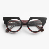 J.F. Rey / 1985 Carolina / Black Geometric Red Striped