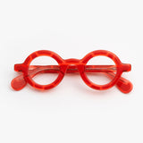 Theo / Orso / 010 Neon Red + Transparent Grenadine Red