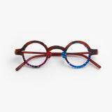 Design Shower / 3P_RT001 / Dark Red Tortoise + Purple + Blue