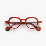 Theo / Andy / 003 Red Jelly + Brown Ecail