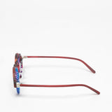 Design Shower / 3P_RT001 / Dark Red Tortoise + Purple + Blue