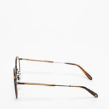 Garrett Leight / Wilson / Honeycomb Tortoise Pewter Khaki Tortoise