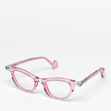 Theo / Pablo / 011 Transparent Neon Green + Transparent Shocking Pink