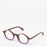 Theo / Sunrise / 008 Brown Dalmatian + Transparent Purple