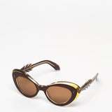 Unknown / Cat-Eye / Brown and Amber
