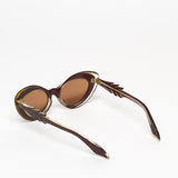 Unknown / Cat-Eye / Brown and Amber