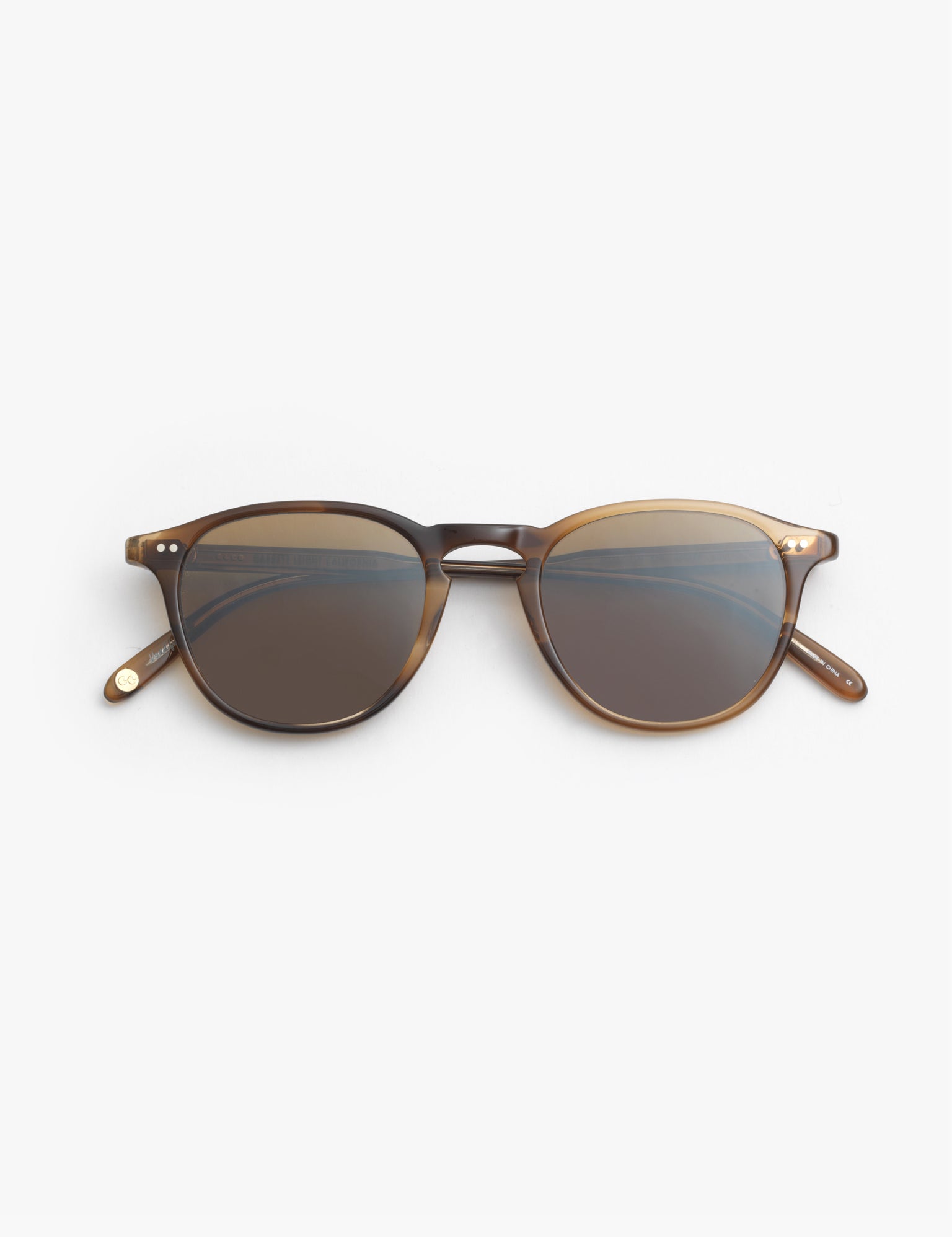 Garrett Leight / Hampton / Khaki Tortoise With Semi Flat Pure Coffee - I Visionari