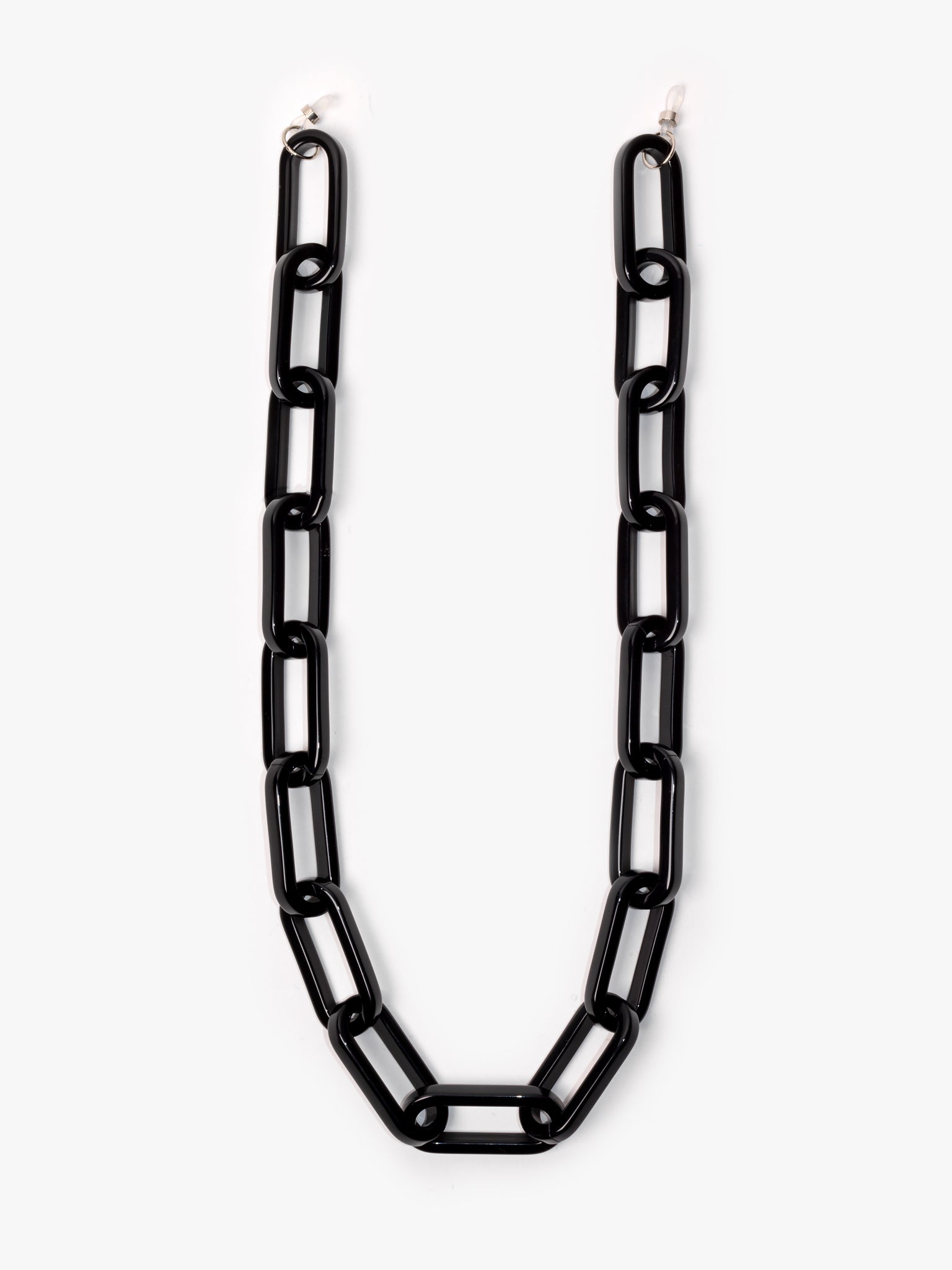 I Visionari / Oversize Resin Glasses Chain / Black - I Visionari