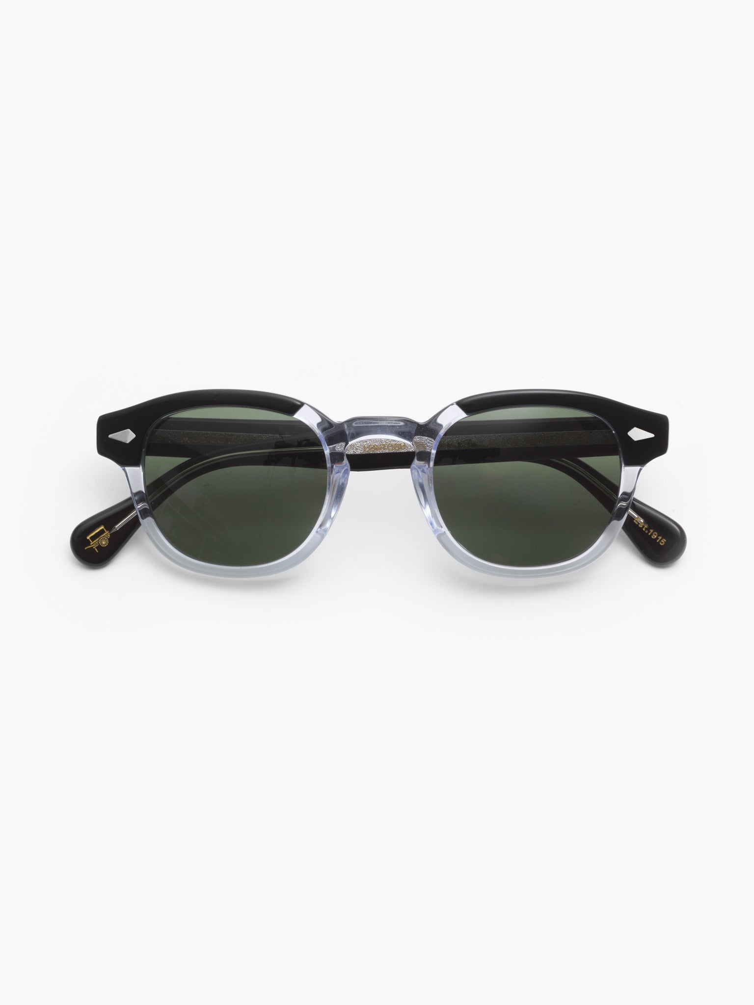 公式代理店 MOSCOT LEMTOSH/モスコット 46 BLACK/CRYSTAL