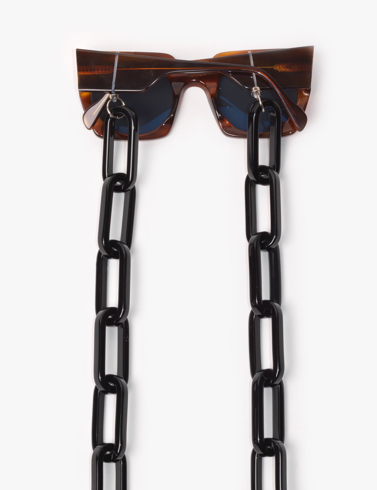 I Visionari / Oversize Resin Glasses Chain / Black - I Visionari