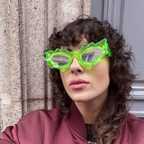 Florentina Leitner / Spike Sunglasses / Neon Green