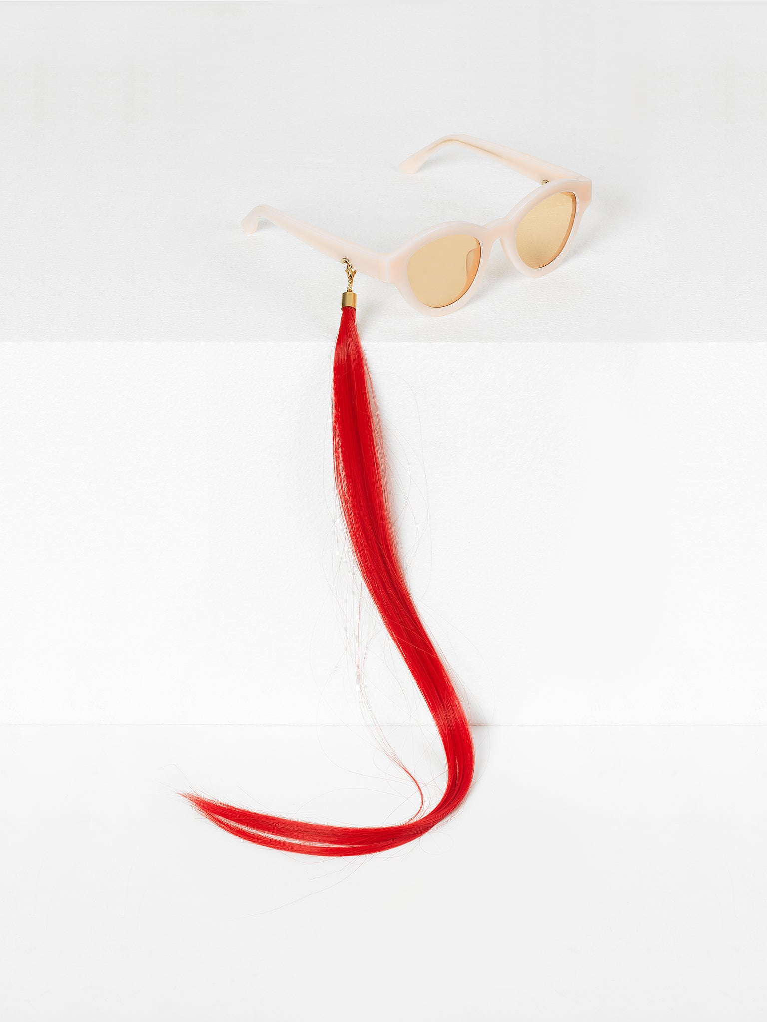 Huma / Earring Straight Hair / Red - I Visionari