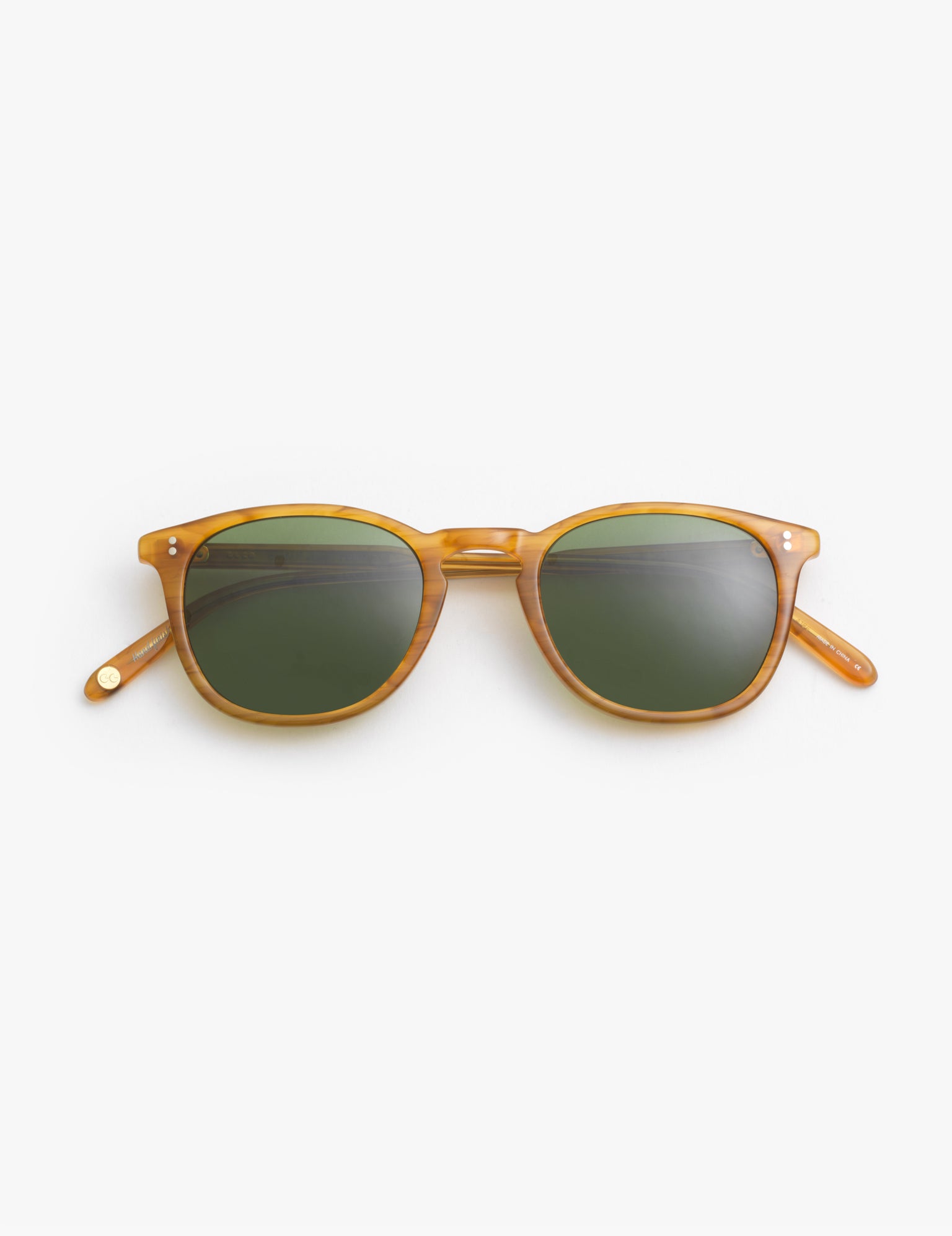 Garrett Leight / Kinney / Butterscotch With Pure Green Glass - I Visionari