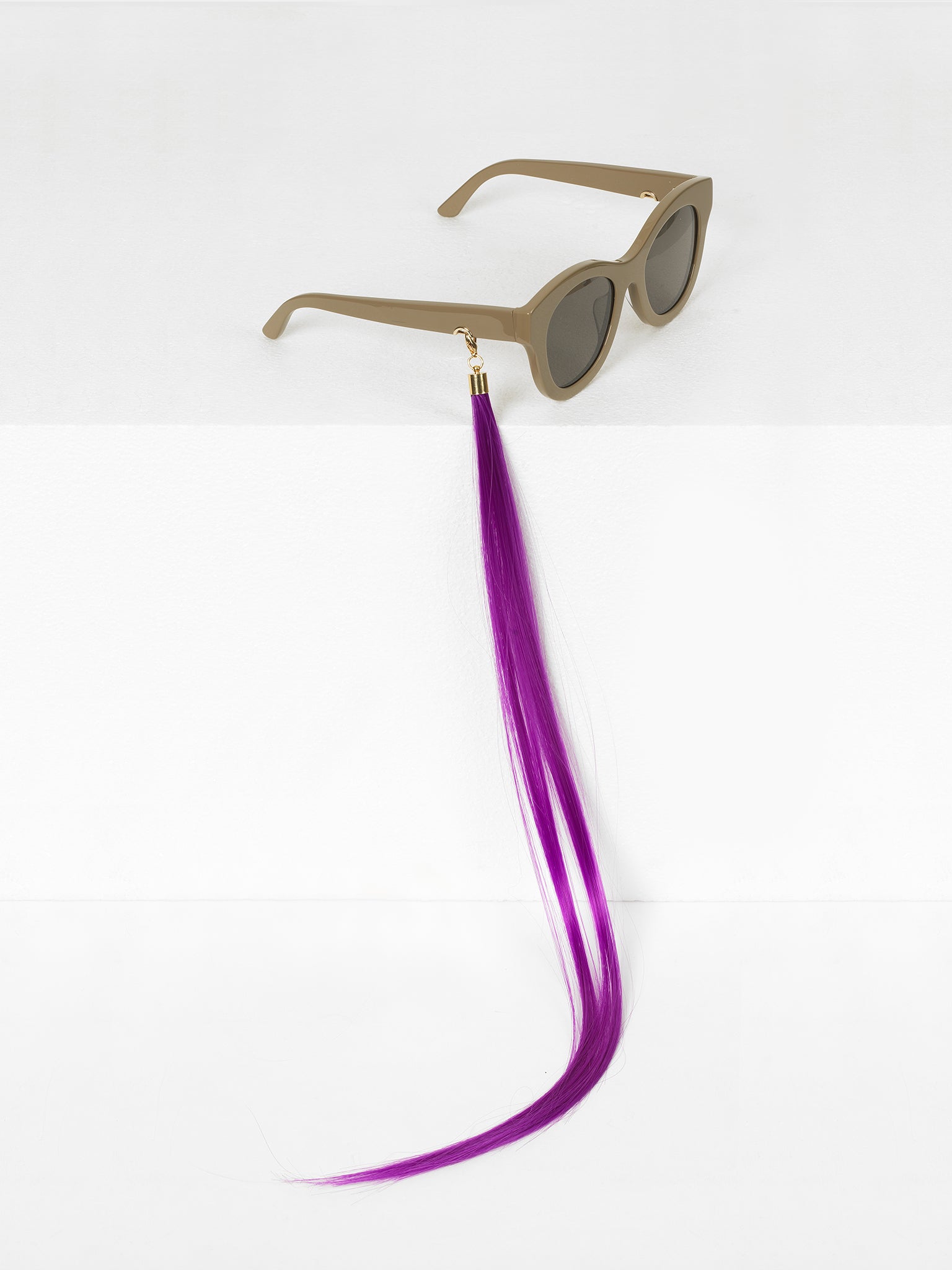 Huma / Earring Straight Hair / Purple - I Visionari