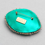 Céleste Mogador / Hollywood Brooch / Green and Pink