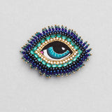 Céleste Mogador / The Eye Brooch / Blue Rhinestone