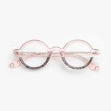 Theo / Mille + 88 / 030 Transparent Pink Black Lattice