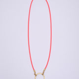 LA LOOP / Stretch Cord / Neon Orange with Gold Plated Loop