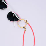 LA LOOP / Stretch Cord / Neon Orange with Gold Plated Loop