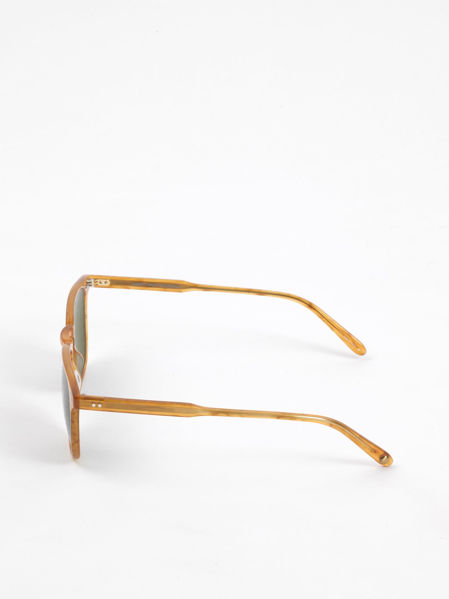 Garrett Leight / Brooks / Butterscotch With Green Polarized Glass - I Visionari