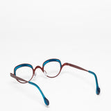 Theo / Iti / 763 Red and Transparent Blue Petrol