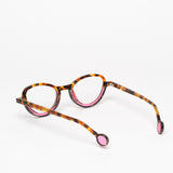 Theo / Swing / 005 Brown Dalmatian Dark Brown Horn Transparent Shocking Pink