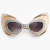 Agent Provocateur x Linda Farrow / Cat-Eye Mask / Peach and Gold