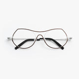 Theo / Isobath / 420 Tack Room White + Burnt Shadow Matte by Theo, Eyeglasses - - Independent curated luxury eyewear available at I Visionari