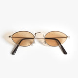 Gouverneur Audigier The Reimagined Cat Eye Silver Brushed with Soft Amber Lenses sunglasses, front view