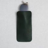 I Visionari / Handcrafted Genuine Leather Glasses Case / Dark Green by I Visionari, Accessories - - Independent curated luxury eyewear available at I Visionari