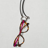 LA LOOP / Italian Braided Leather / Black with Clasp Rhodium Silver Plated