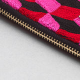 Céleste Mogador / Hand-Embroidered N3 Pink Pouch (L) by Céleste Mogador, Accessories - - Independent curated luxury eyewear available at I Visionari