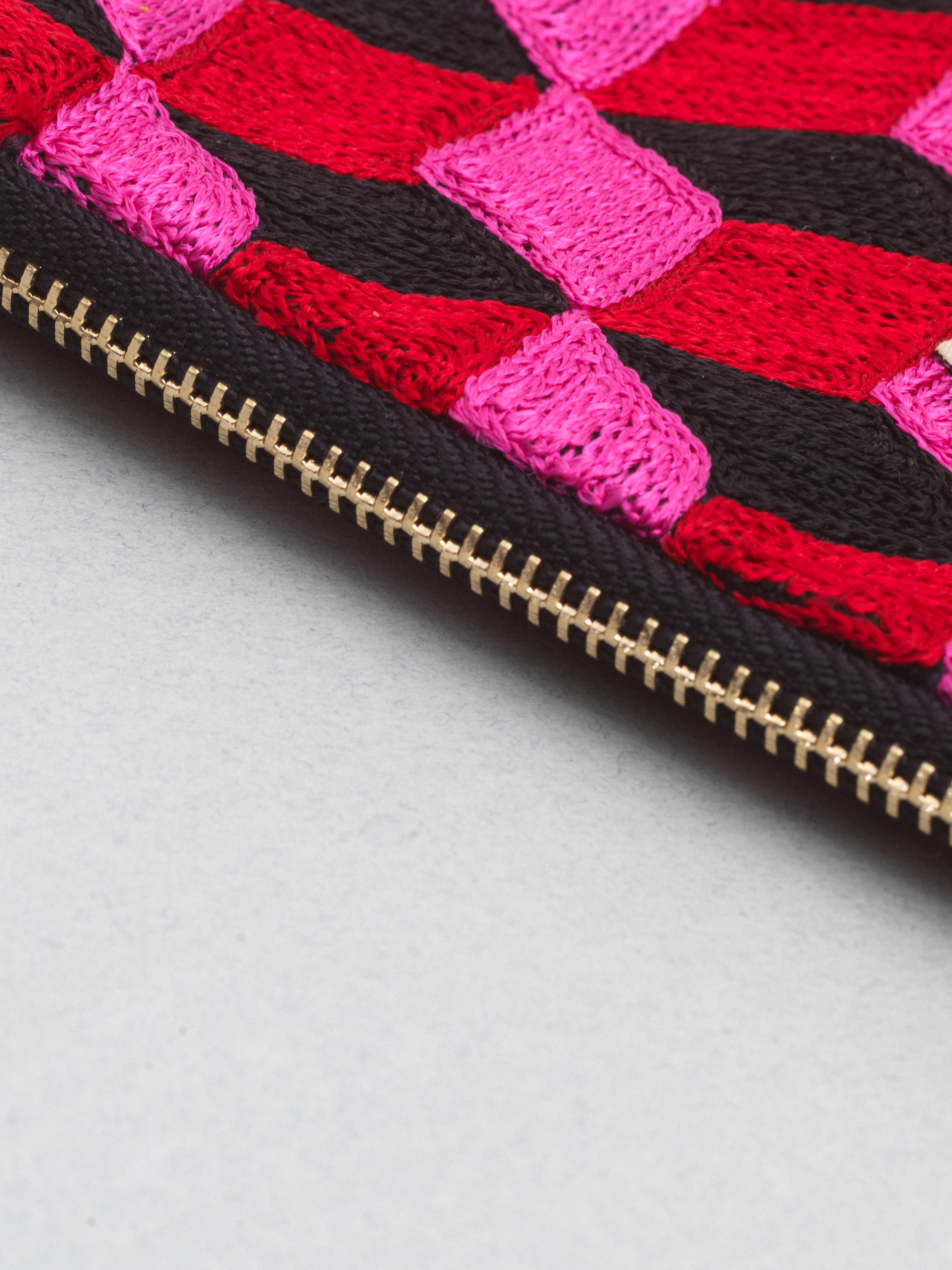 Céleste Mogador / Hand-Embroidered N3 Pink Pouch (L) by Céleste Mogador, Accessories - - Independent curated luxury eyewear available at I Visionari