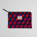 Céleste Mogador / Hand-Embroidered N3 Blue Pouch (L) by Céleste Mogador, Accessories - - Independent curated luxury eyewear available at I Visionari