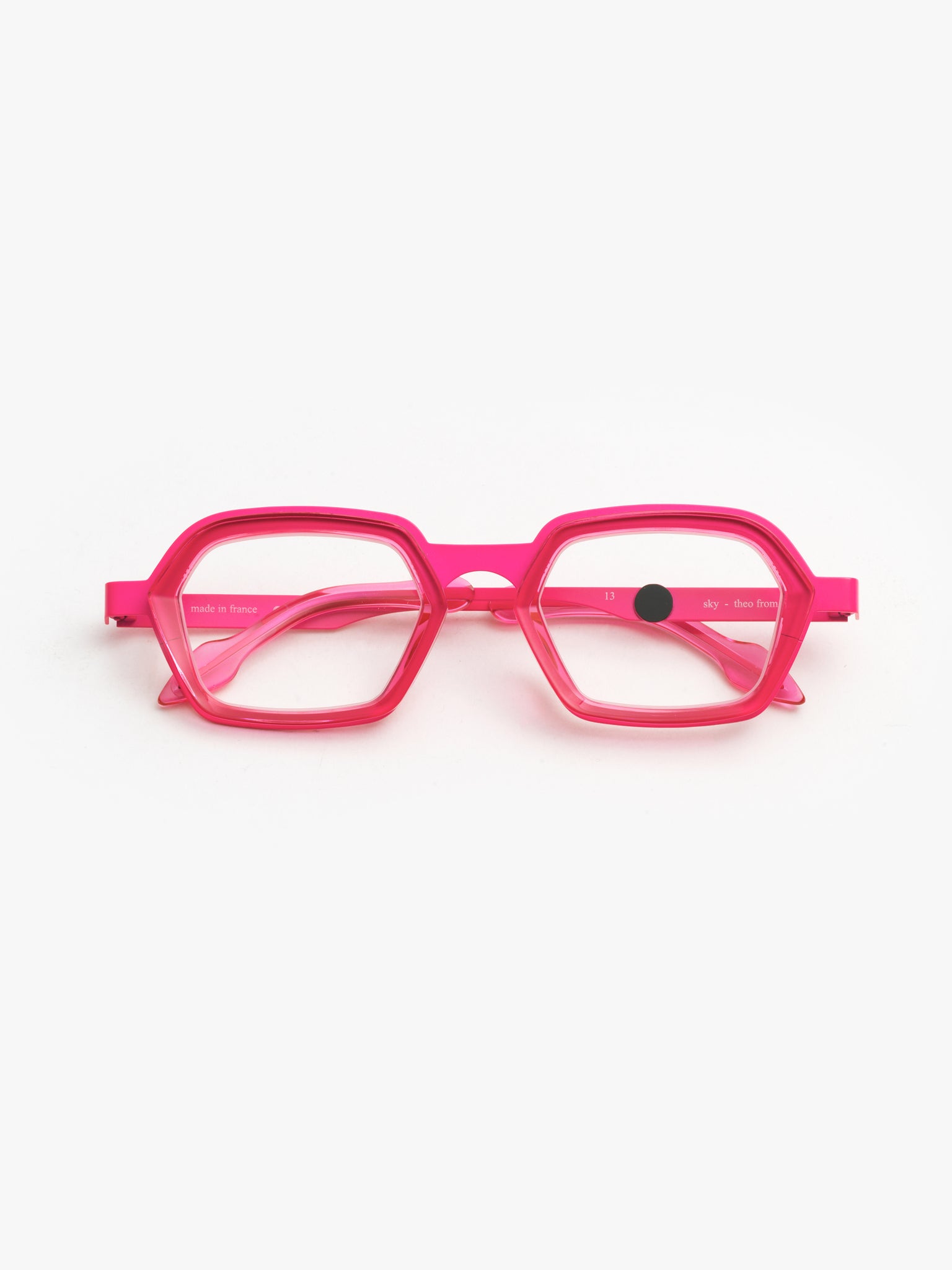 メガネ THEO Theo - WAVE 306 FLUO PINK - 306 Theo Eyeglasses WAVE 306 FLUO PINK - 306 | FRMODA.COM