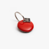 THEO / Keyholder Round / Green Ecaille Burgundy