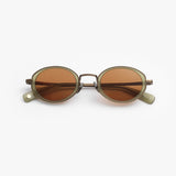 Garrett Leight / Alper / Sea Glass Antique Gold by Garrett Leight, Sunglasses - - Independent curated luxury eyewear available at I Visionari