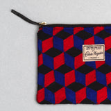 Céleste Mogador / Hand-Embroidered N3 Blue Pouch (L) by Céleste Mogador, Accessories - - Independent curated luxury eyewear available at I Visionari