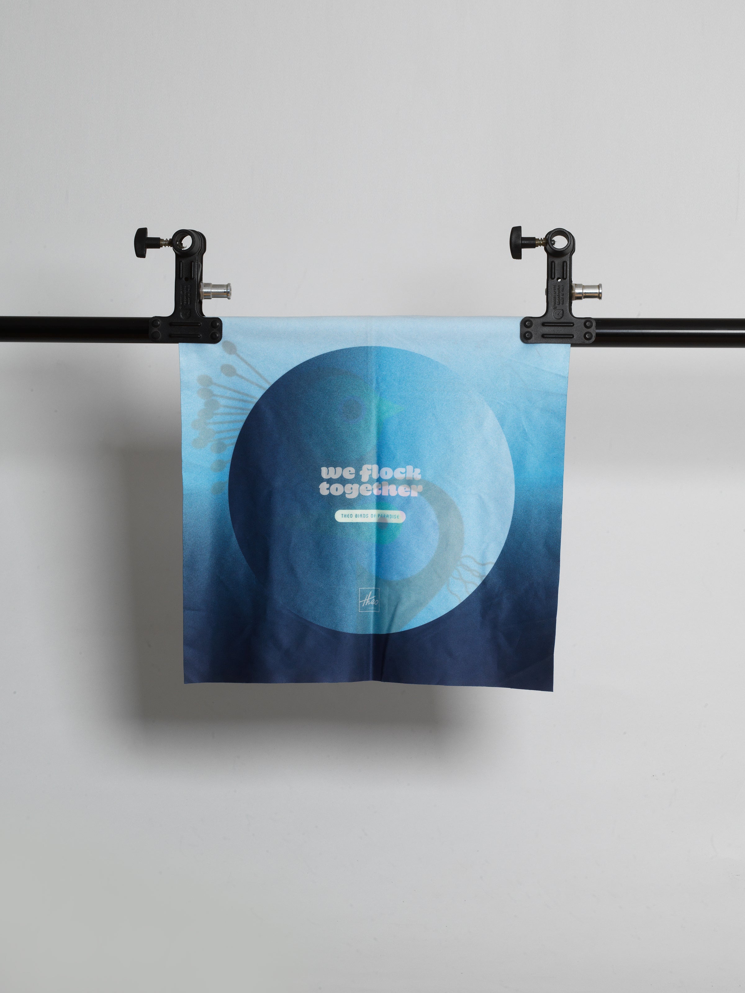 THEO / We Flock Together Collector's Cleaning Cloth / Big Birds of Paradise by Theo, Accessories - - Independent curated luxury eyewear available at I Visionari