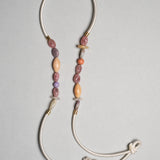 Brar / Make Me Smile Eyewear Strap / White Band with Grey Purple Green