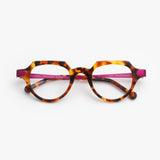 Theo / Couple / 004 Brown Dalmatian + Fuchsia