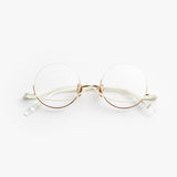 Yoshinori Aoyama / YA 003 / Gold Creamy White by Yoshinori Aoyama, Eyeglasses - - Independent curated luxury eyewear available at I Visionari