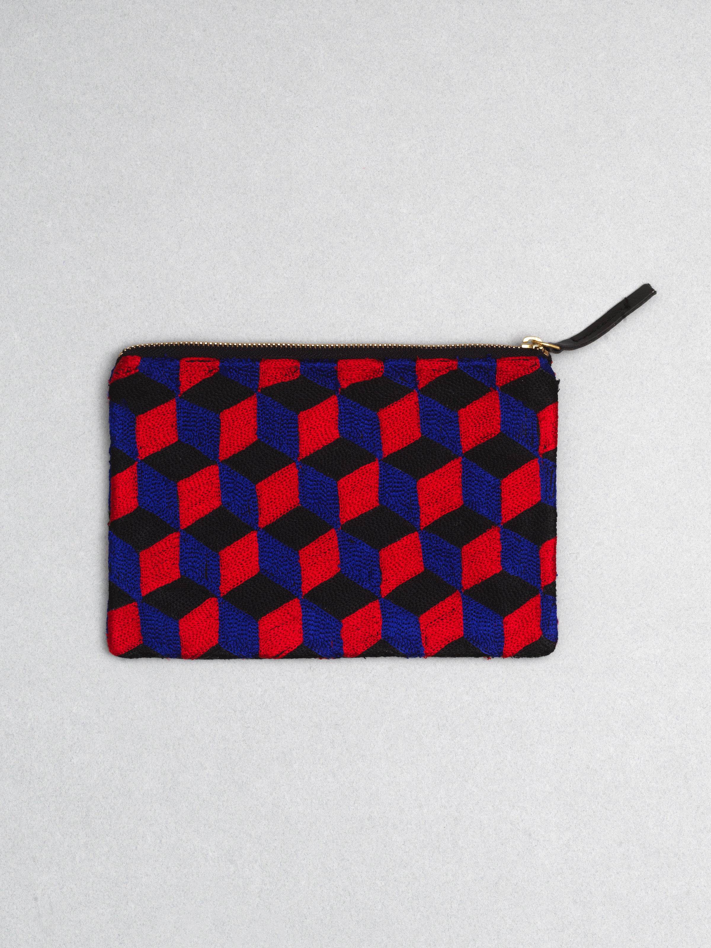 Céleste Mogador / Hand-Embroidered N3 Blue Pouch (L) by Céleste Mogador, Accessories - - Independent curated luxury eyewear available at I Visionari