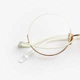 Yoshinori Aoyama / YA 003 / Gold Creamy White by Yoshinori Aoyama, Eyeglasses - - Independent curated luxury eyewear available at I Visionari