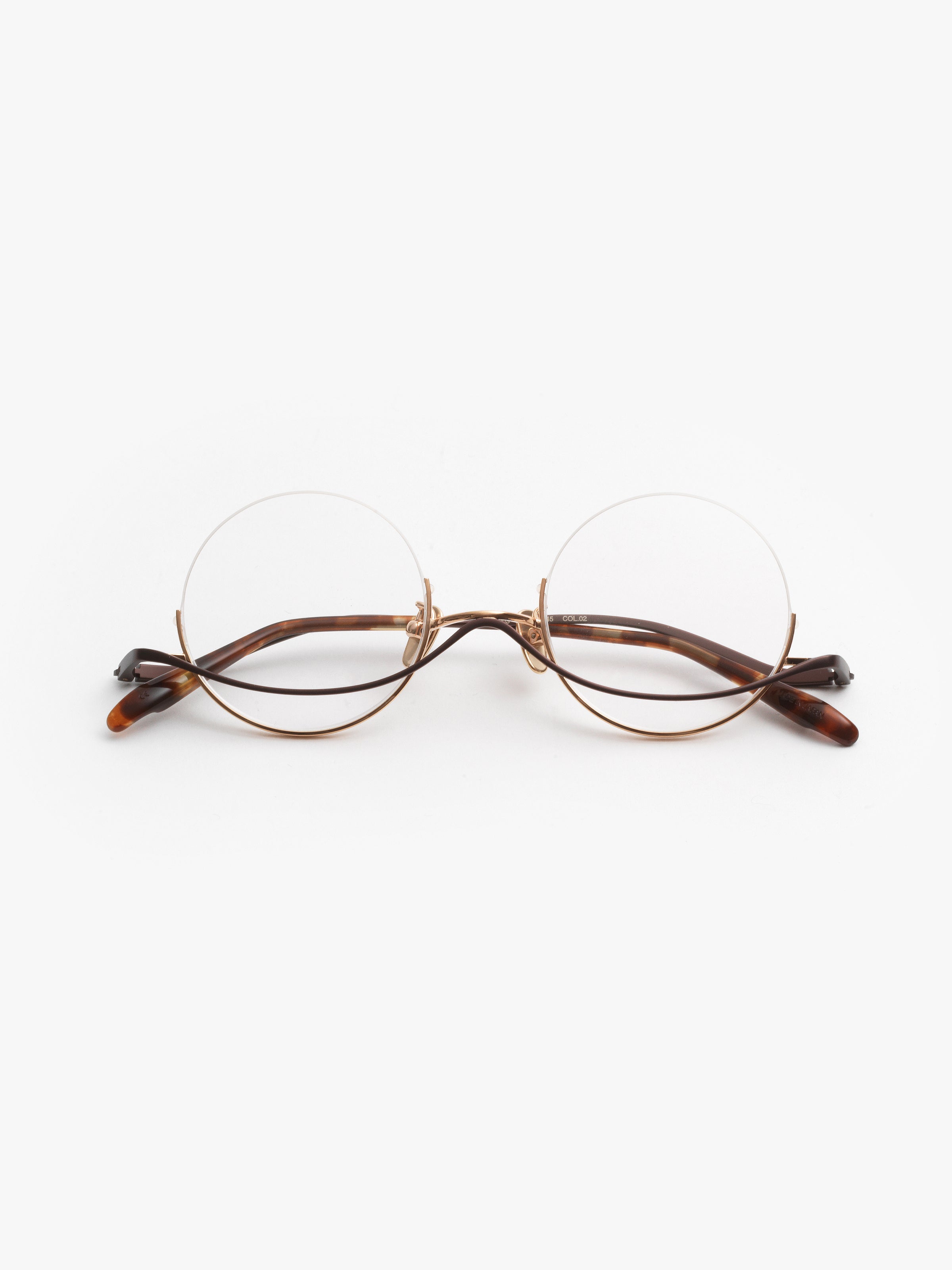 Yoshinori Aoyama / YA 003 / Rose Gold Brown by Yoshinori Aoyama, Eyeglasses - - Independent curated luxury eyewear available at I Visionari