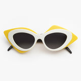 Prabal Gurung x Linda Farrow / Pop Art Cat Eye / Yellow White