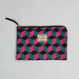 Céleste Mogador / Hand-Embroidered N3 Green Pouch (L) by Céleste Mogador, Accessories - - Independent curated luxury eyewear available at I Visionari