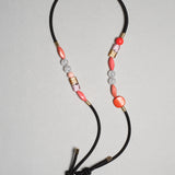 Brar / Make Me Smile Eyewear Strap / Black Band with Pink and Crystal