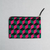 Céleste Mogador / Hand-Embroidered N3 Green Pouch (L) by Céleste Mogador, Accessories - - Independent curated luxury eyewear available at I Visionari