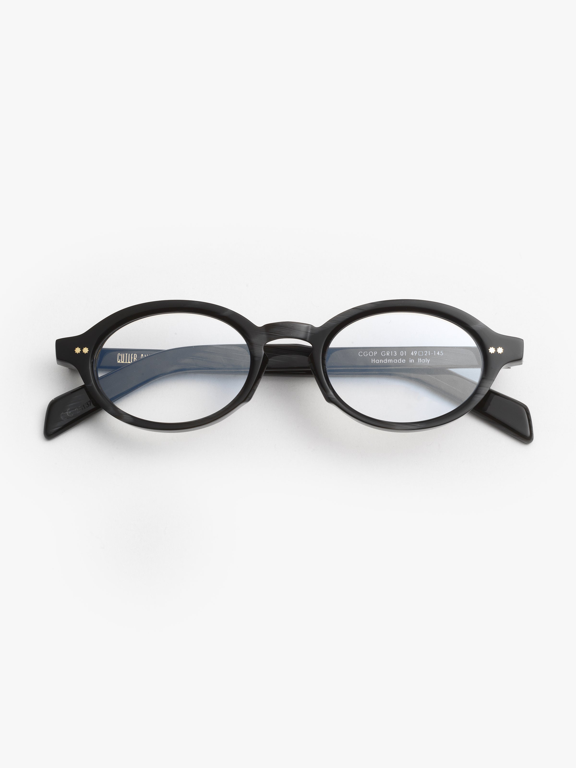 Cutler and Gross / GR13 / Black Horn by Cutler and Gross, Eyeglasses - - Independent curated luxury eyewear available at I Visionari